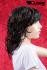 Brown curly hair wig