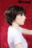 Brown feminin short hair wig