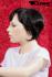 Brown sleek short hair wig