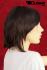 Brown straight hair wig mediumlong