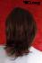 Brown wig with middle parting