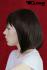 Brown women's wig mediumlong
