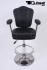 Casino Barstool, black, height adjustable auto-return gas spring &#8222;Las Vegas&#8220;
