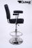 Casino Barstool, black, height adjustable auto-return gas spring &#8222;Las Vegas&#8220;