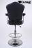 Casino Barstool, black, height adjustable auto-return gas spring &#8222;Las Vegas&#8220;