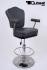 Casino Barstool, grey, height adjustable auto-return gas spring &#8222;Las Vegas&#8220;