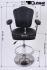 Casino Barstool, grey, height adjustable auto-return gas spring &#8222;Las Vegas&#8220;