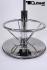 Casino Barstool, grey, height adjustable auto-return gas spring &#8222;Las Vegas&#8220;