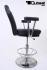 Casino stool, black, auto return gas spring "Atlantic City"