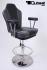 Casino stool, black grey, gas spring auto-return "Atlantic City"