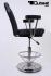Casino stool, black grey, gas spring auto-return "Atlantic City"