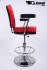 Casino stool, gambling machine stool, black red, height adjustable, auto-return gaslift &#8222;Las Vegas&#8220;