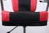 Casino stool, gambling machine stool, black red, height adjustable, auto-return gaslift &#8222;Las Vegas&#8220;