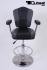 Casinostool, gambling machine stool, black grey, height adjustable auto-return gas spring &#8222;Las Vegas&#8220;