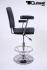 Casinostool, gambling machine stool, black grey, height adjustable auto-return gas spring &#8222;Las Vegas&#8220;