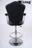 Casinostool, gambling machine stool, black grey, height adjustable auto-return gas spring &#8222;Las Vegas&#8220;