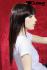 Darkbrown longhair wig with bangs