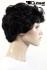 Darkbrown short curly wig