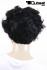 Darkbrown short curly wig