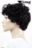 Darkbrown short curly wig