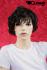Darkbrown wavy short hair wig