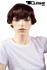 Darkred wig short hair