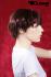 Darkred wig short hair