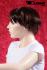 Darkred wig short hair
