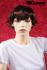 Darkred wig short hair