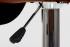 Design Barhocker braun gepolstert hhenverstellbar Gasdruckfeder - "Tom"
