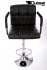 Design Barhocker braun hhenverstellbar mit gepolsterter Rckenlehne und abnehmbarer Armlehne -