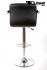 Design Barhocker braun hhenverstellbar mit gepolsterter Rckenlehne und abnehmbarer Armlehne -