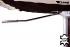 Design Barhocker B-WARE wei ECHT LEDER hhenverstellbar gepolsterte Rckenlehne und Armlehne 15 Kg, Fu &#8960; 50 cm - "Leonardo"
