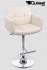 Design Barhocker creme hhenverstellbar gepolsterte 15 Kg, Fu &#8960; 45 cm - "Leonardo"