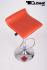 Design Barhocker orange hhenverstellbar 360 drehbar - "Sunny"