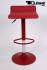 Design Barhocker rot hhenverstellbar 360 drehbar - "Sunny Base"