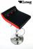 Design Barhocker schwarz rot hhenverstellbar 360 drehbar - "Sunny Soft"