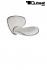 Design Barhocker Sitz in wei mit gepolsterter Sitzflche und Lehne Hocker Sitz Lehne