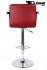 Design Barhocker weinrot hhenverstellbar mit gepolsterter Rckenlehne und abnehmbarer Armlehne -