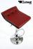 Design Barhocker weinrot schwarz hhenverstellbar 360 drehbar - "Sunny Soft"