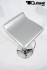 Design Barstool silver, height adjustable, seat rotates 360 -