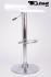 Design Barstool white, height adjustable, seat rotates 360 - "Sunny"