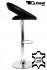 Designer Barstool brown REAL LEATHER height adjustable by gas lift action - "Clemens"