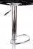 Designer Barstool brown REAL LEATHER height adjustable by gas lift action - "Clemens"