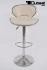 Designer Barstool creme padded height adjustable by gas lift action - "Tom"