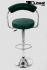 Designer Barstool dark green height adjustable by gas lift action