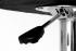 Designer Barstool  orange height adjustable with padded backrest and removable armrest - "Theo"