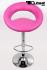 Designer Barstool pink padded height adjustable by gas lift action -