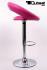 Designer Barstool pink padded height adjustable by gas lift action -