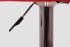 Designer Barstool red REAL LEATHER height adjustable by gas lift action -